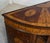 Fine pair of Sheraton Revival demi-lune side cabinets Rich mahogany with extensive satinwood marquetry and inlaid...