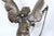 Antique French 1896 “Amour Irresistible” Angel Statue Pink Marble 3-Piece Clock Set For Sale - Image 9 of 17