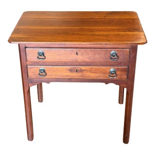 Vintage Lexington Bob Timberlake Cherry Two-Drawer Side Table / End Table - Solid Wood, 26"w X 17"d X 25"h For Sale