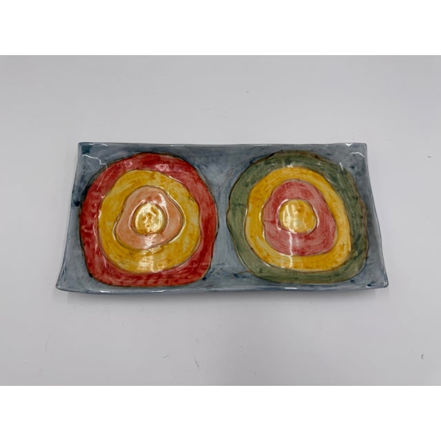 Vintage Hand Painted Decorative Art Plaque Signed