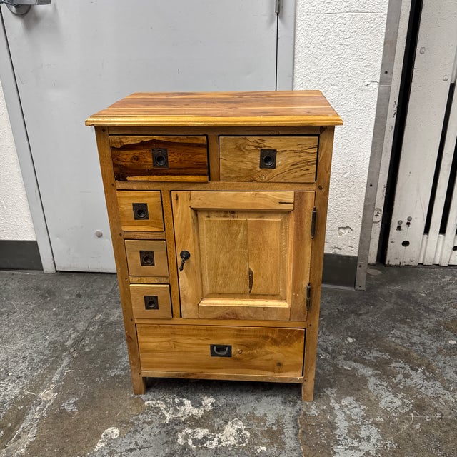 Design Plus Gallery presents a Malayan Pearl Diver’s Bureau from Tropical Salvage. This rustic wooden cabinet showcases...