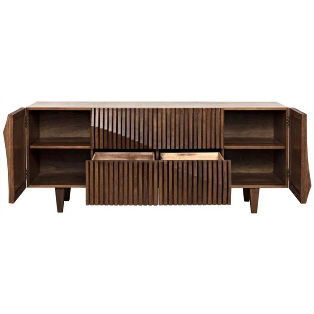 NOIR Jin-Ho Sideboard, Dark Walnut For Sale In Los Angeles - Image 6 of 11
