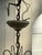 Vintage Six Arm Painted Metal Chandelier For Sale - Image 10 of 12