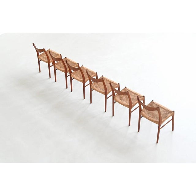 Dining Chairs in Glyngore Teak from Arne Wahl Iversen, Denmark, 1960s, Set of 6 For Sale - Image 6 of 18