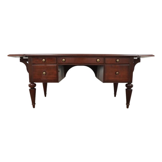 Vintage Ethan Allen British Classics Marshall Drop Leaf Desk For Sale