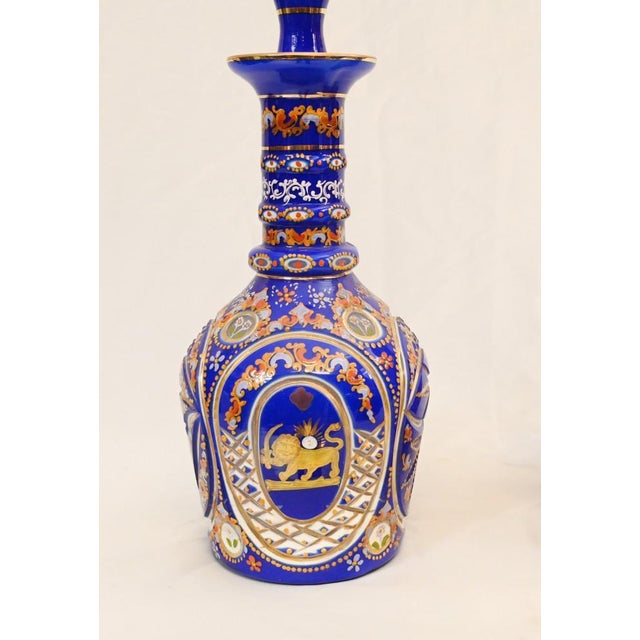 Bohemian Glass Lidded Vases, 1930s, Set of 2 For Sale - Image 12 of 18