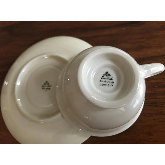 Porcelain Cup and Saucer from Rosenthal, 1942, Set of 2 For Sale - Image 3 of 12