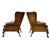 Traditional Pair of Leather Wing Back Tufted Chairs on Ball & Claw Feet, English, Ca. 1920. For Sale - Image 3 of 7