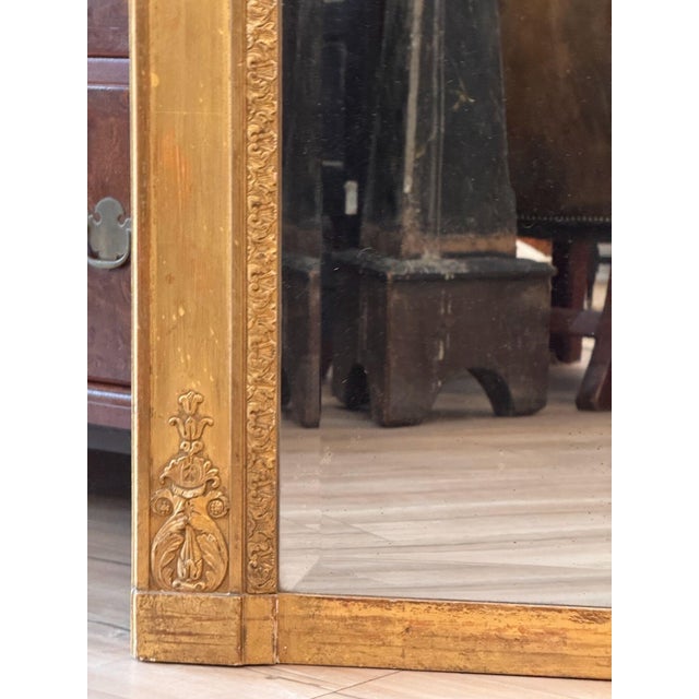 Early 19th Century French Carved Giltwood Mirror For Sale - Image 6 of 8