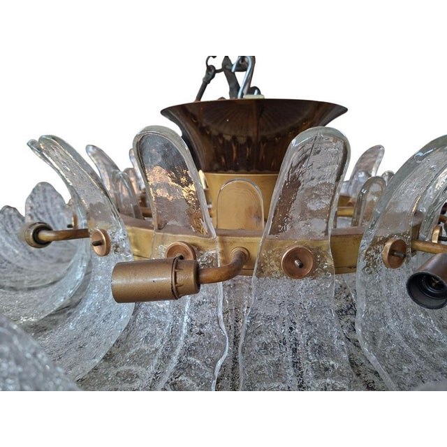 Murano Glass Ceiling Light attributed to Barovier and Toso, 1950 For Sale - Image 8 of 18