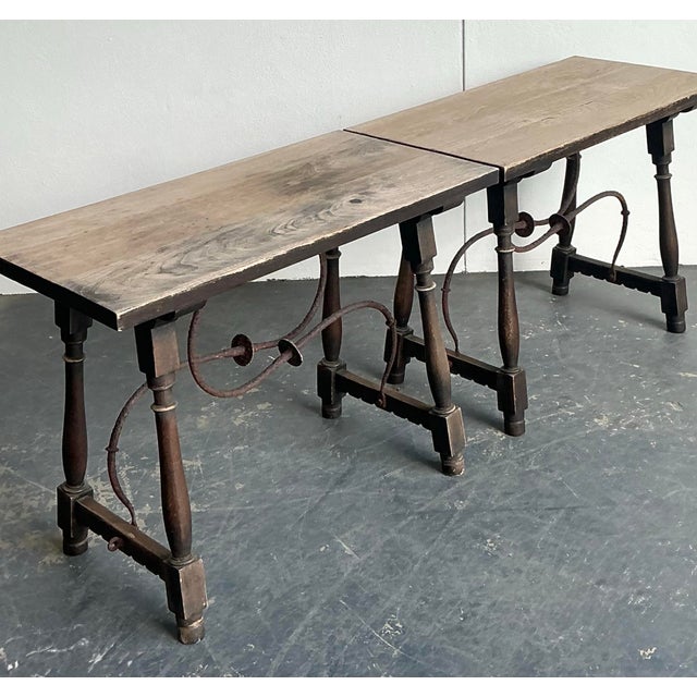 Mid-Century Modern Vintage 19th Century Side Tables - A Pair For Sale - Image 3 of 12