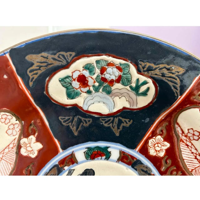 Japanese Antique Imari Charger Plate For Sale - Image 3 of 8