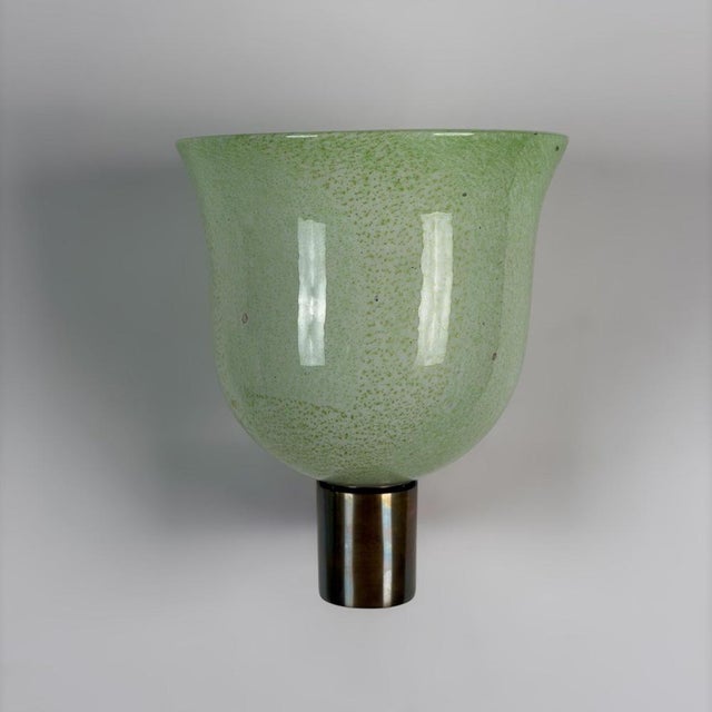 Green and Gilt Murano Glass Sconces by Tomaso Buzzi for Venini, 1940s, Set of 2 For Sale - Image 15 of 18
