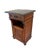 Victorian Walnut Marble Top Nightstand Cabinet For Sale - Image 14 of 15