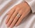 Delicate 14K White Gold Diamond Pinky Ring featuring a single brilliant round diamond (1mm) on a sleek band, perfect for...