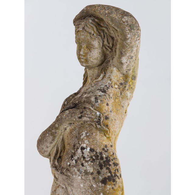 Composite Stone Figure of Venus Emerging From a Shell, England Mid 20th C. For Sale - Image 11 of 11
