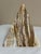 Large 7” Banded Calcite Stone Pyramid Display Object Feng Shui For Sale - Image 11 of 12