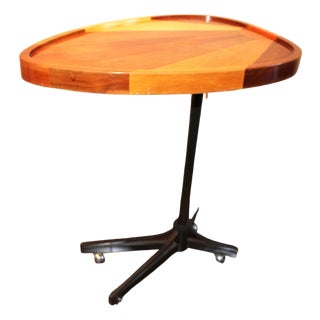 Art Deco/ Modern Custom Side table w Rising Sun Design For Sale