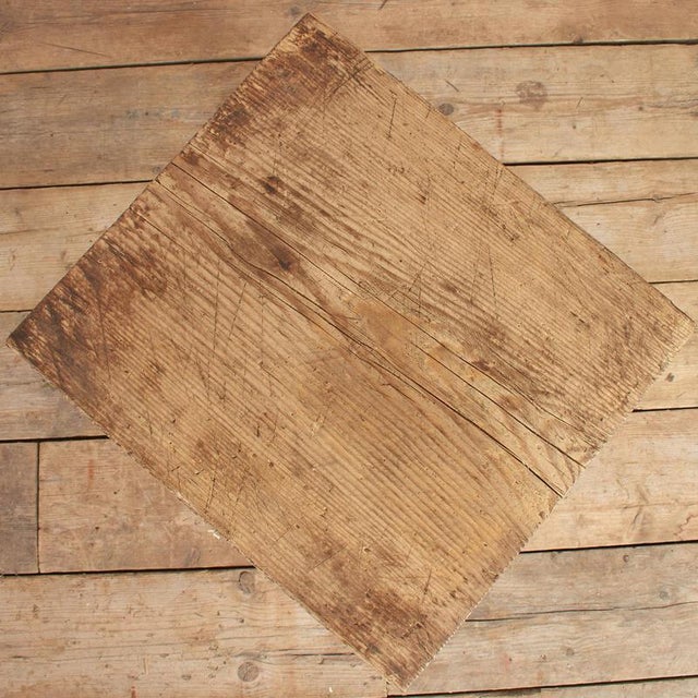 Small Antique Elm Side Table, 1920s For Sale - Image 8 of 10