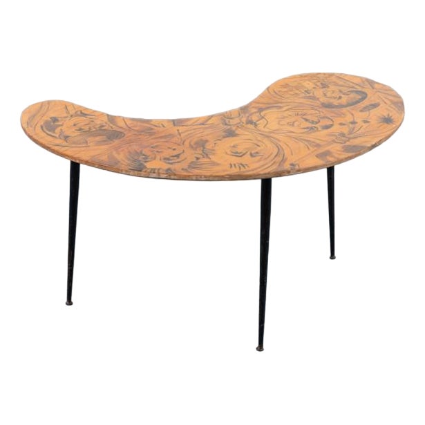 Mid-Century Italian Sculptural Side Table, 1950s For Sale