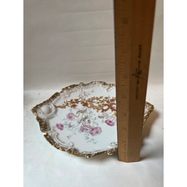 Early 20th Century Limoges France Bowl With Hand Painted Enameled Flowers Gilded For Sale - Image 10 of 13