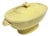 1940s Mid-Century Modern California Pottery Yellow Casserole Dish W/ Lid by Vernon Kilns For Sale