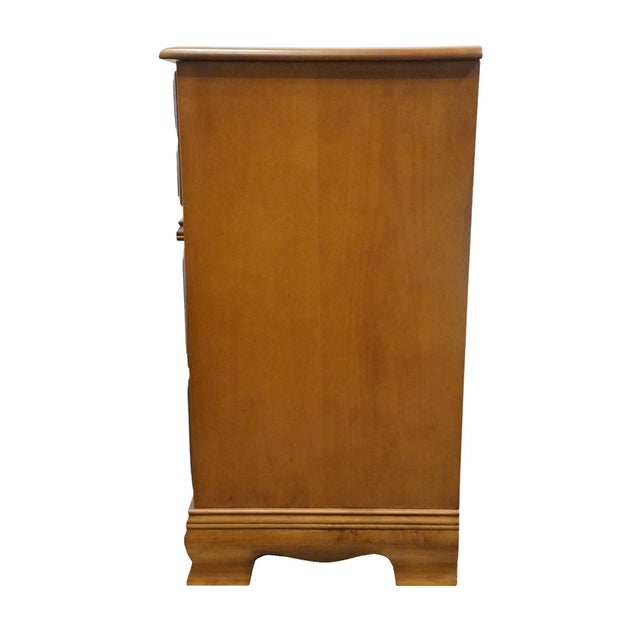 Garrison Furniture Solid Hard Rock Maple Colonial Early American 58" Triple Dresser 1858 For Sale - Image 10 of 13