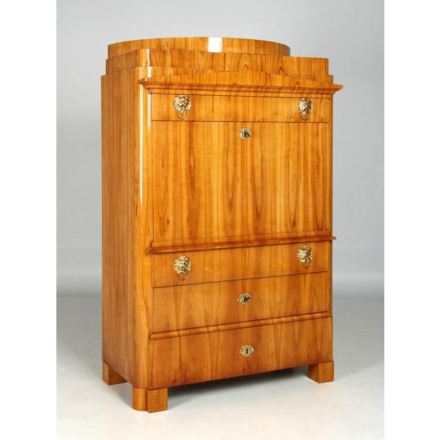 Antique Biedermeier Secretary, 1830s For Sale - Image 6 of 18