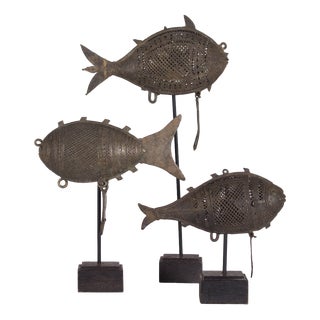 Copper Fish Boxes, India, 1900, Set of 3 For Sale