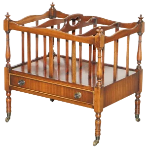 Vintage Hardwood Magazine Rack
