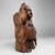 Wood Japanese Wooden Temple Statue of Hotei with Child, 1920s For Sale - Image 7 of 14