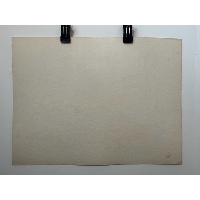 1950s Henry Emil Salloch Original Watercolor on Paper Stonington, Maine. 1950. For Sale - Image 5 of 6
