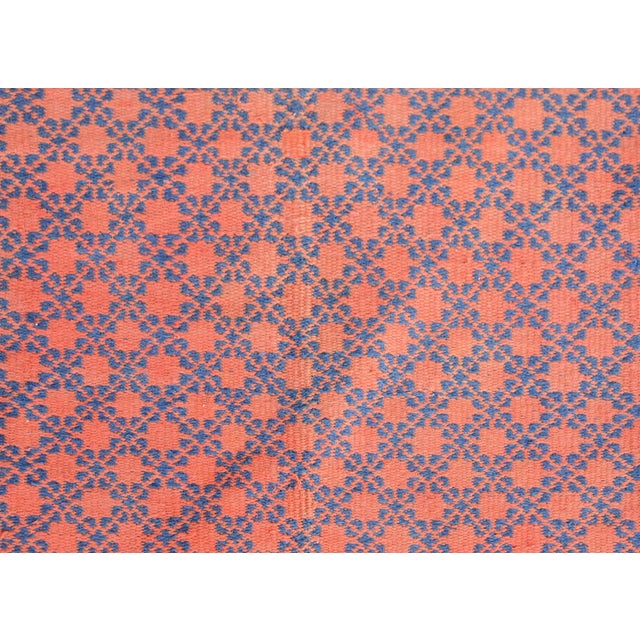 Mid 20th Century Vintage Reversible Saveh Kilim Rug For Sale - Image 9 of 12