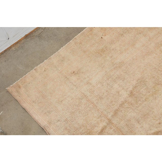 Apricot Antique Art Nouveau Turkish Sivas Rug For Sale - Image 8 of 13