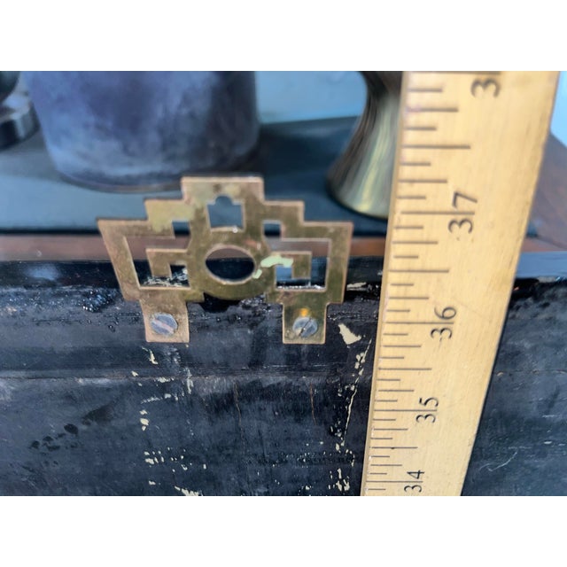 4 Vintage Asian Lacquered Wood Panels For Sale - Image 4 of 10