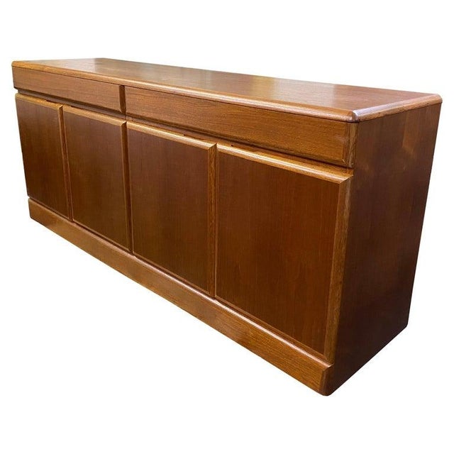 Midcentury Danish Modern Teak Credenza Sideboard For Sale - Image 9 of 9