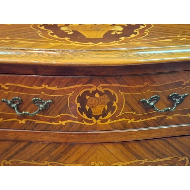 Vintage Italian Inlaid Cabinet with Bronze Inserts, 1960 For Sale - Image 13 of 15