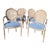 Custom Louis XVI Style Dining Chairs in Baby Blue- Set of 6 For Sale