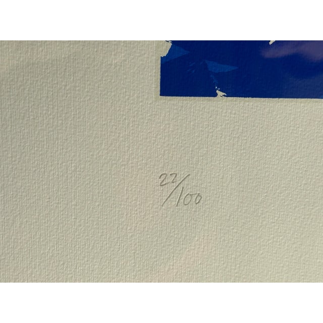 Printmaking Materials "Blue Chair" Lithograph by Per Arnoldi For Sale - Image 7 of 10