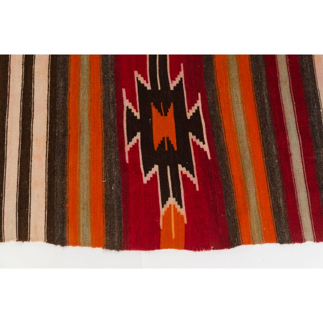 1950s Handwoven Decorative Kilim Runner For Sale - Image 6 of 10