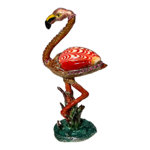 Rare 2006 Fitz and Floyd Guild Collection Jeweled Flamingo With Box