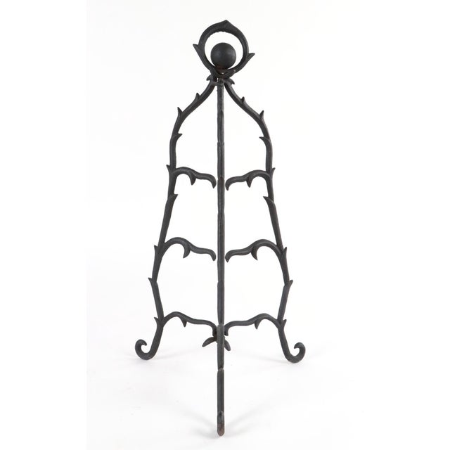 Mid 20th Century Art Nouveau Cast Iron Three Tier Display For Sale In New York - Image 6 of 7