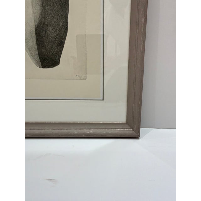 Soicher Marin Sculpture III. Black Sculpture Silhouette. Taupe Frame. Original Retail $1141. Showroom floor sample.
