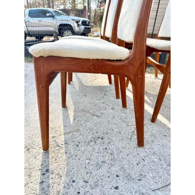 Set of Five Danish Teak Dining Chairs in the Style of Schionning and Elgaard For Sale - Image 11 of 12