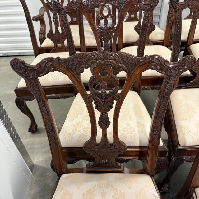 1960s 1960s Set of 10 Ball and Claw Chippendale Dining Chairs For Sale - Image 5 of 15