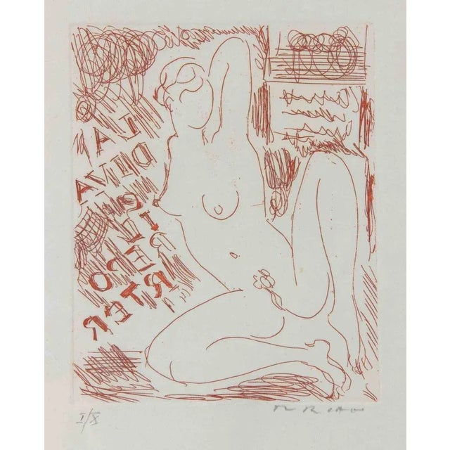 1970s Giulio Turcato, Diva e Reporter, Etching, 1974 For Sale - Image 5 of 5