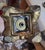 Brass Crystal Candlestick Holders With Prisms, Pair For Sale - Image 4 of 5