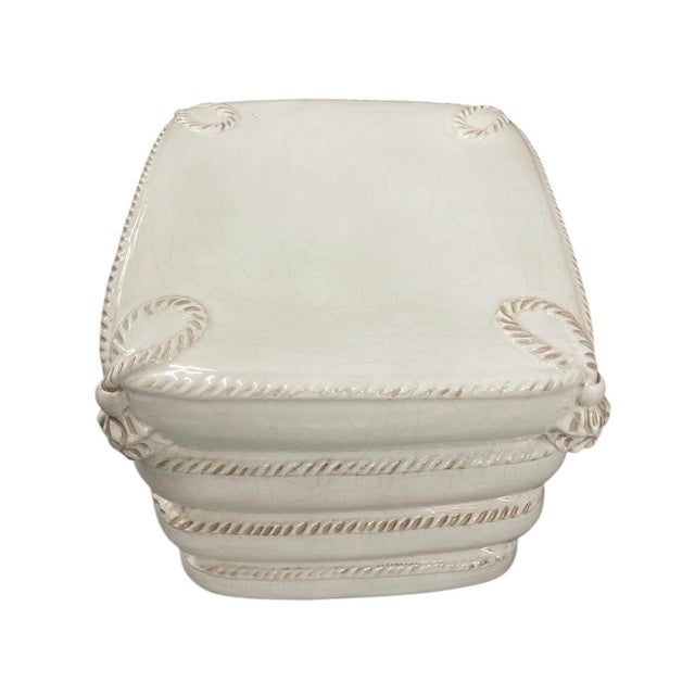 Whimsical Italian Ceramic Stacked Pillow Side Table For Sale In West Palm - Image 6 of 12