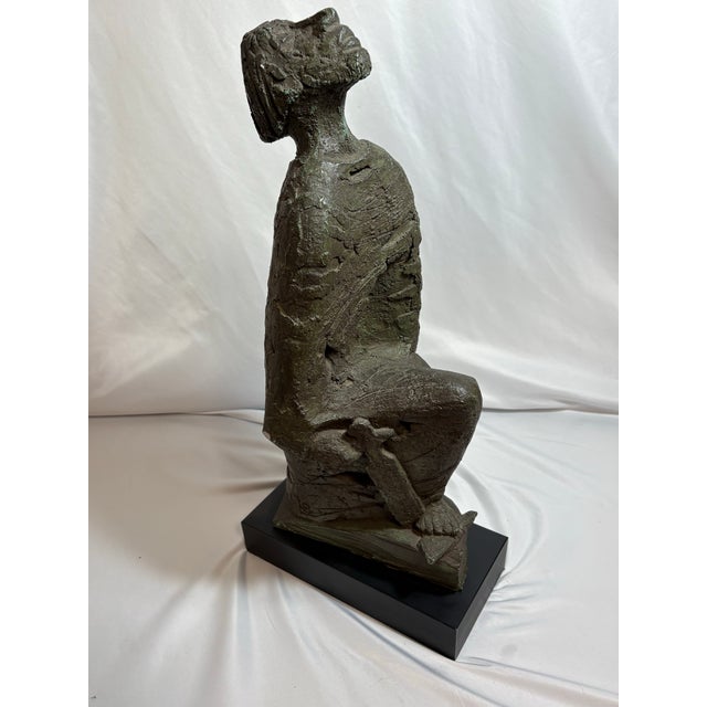Vintage Ellen Lord by Austin Productions, Signed Cast Metal Sculpture 1960's For Sale - Image 9 of 9
