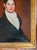 Wood 19th Century American Folk Art Portrait Painting of a Gentleman, Style of Ammi Phillips For Sale - Image 7 of 16